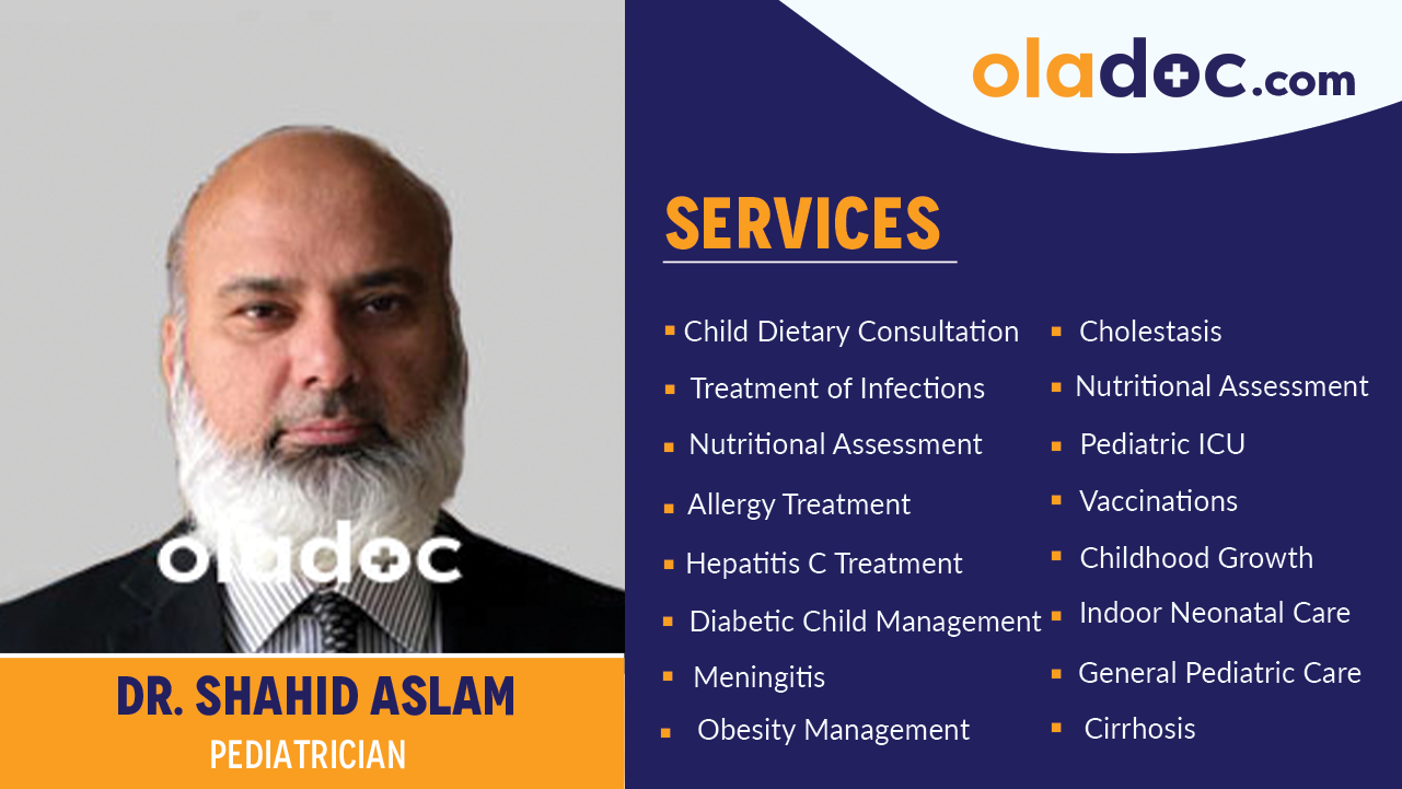 Services provided by Dr. Shahid Aslam